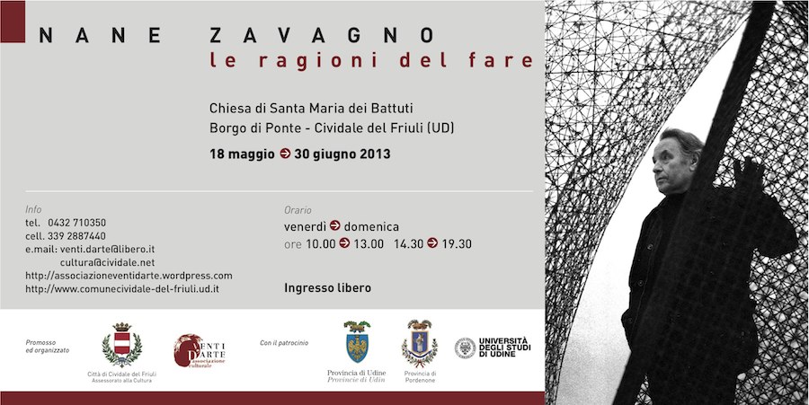 Cividale, mostra Nane Zavagno dal 18 maggio