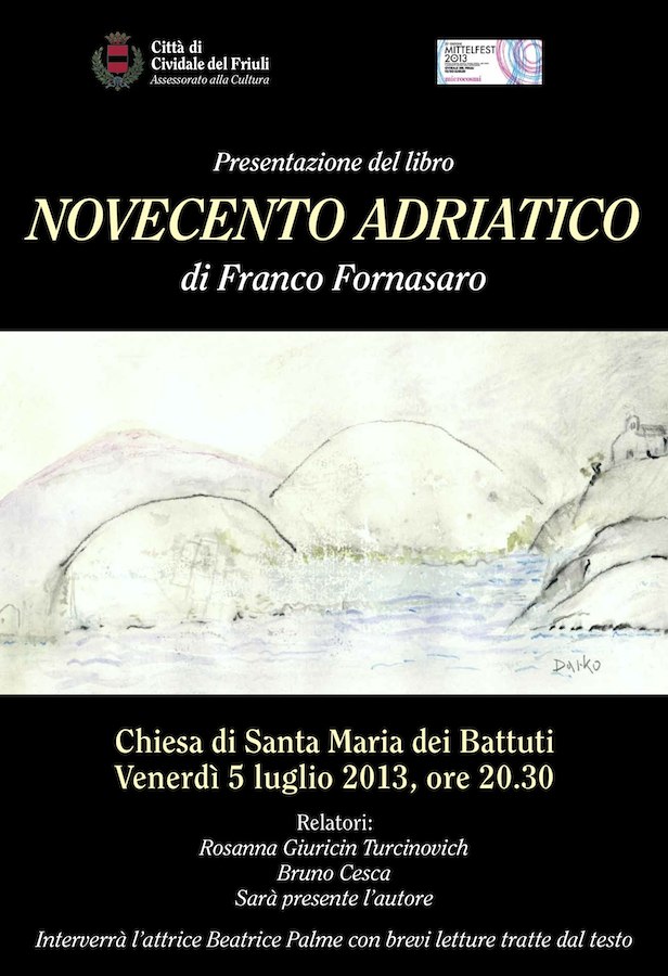 Presentazione del libro ''Novecento adriatico'' a Cividale