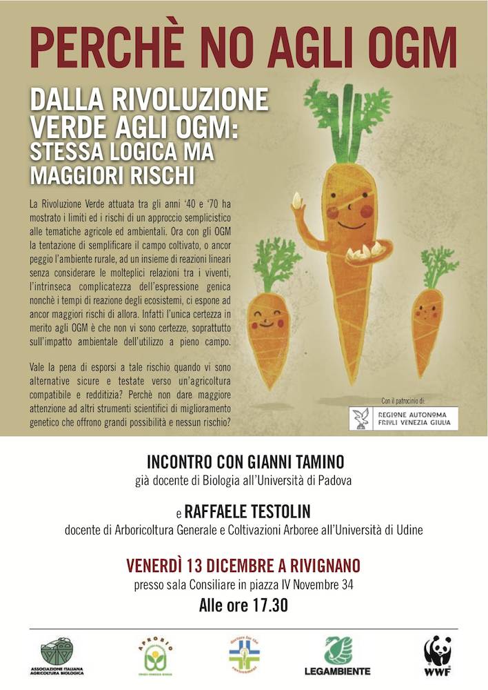 NO agli OGM: ultimo incontro per il 2013 a Rivignano