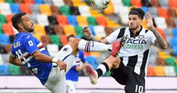 SERIE A: UDINESE, BRUSCA FRENATA PER MANO DELLA SAMP