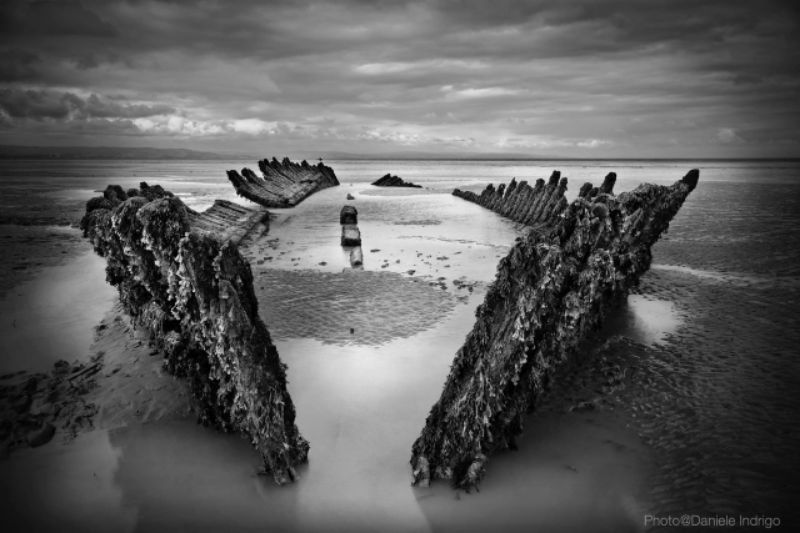 Daniele_Indirgo_Somerset_shipwreck at Berrow beach_1920